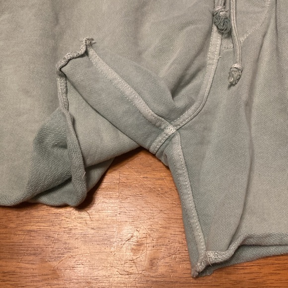 YoungLA Mens Size L Light Green Terry Knit Athletic Shorts 100% Cotton Workout - Picture 4 of 12